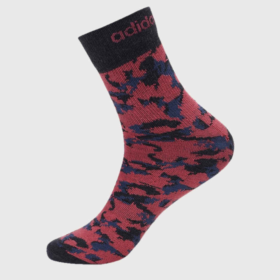 Adidas Men's Flat Knit Ankle Anthra Socks | One Size | Melange-Grey