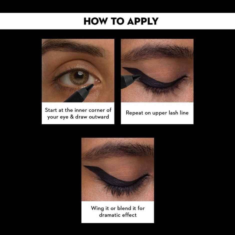 SUGAR Cosmetics Stroke Of Genius Heavy-duty Kohl - 01 Back To Black (Black)