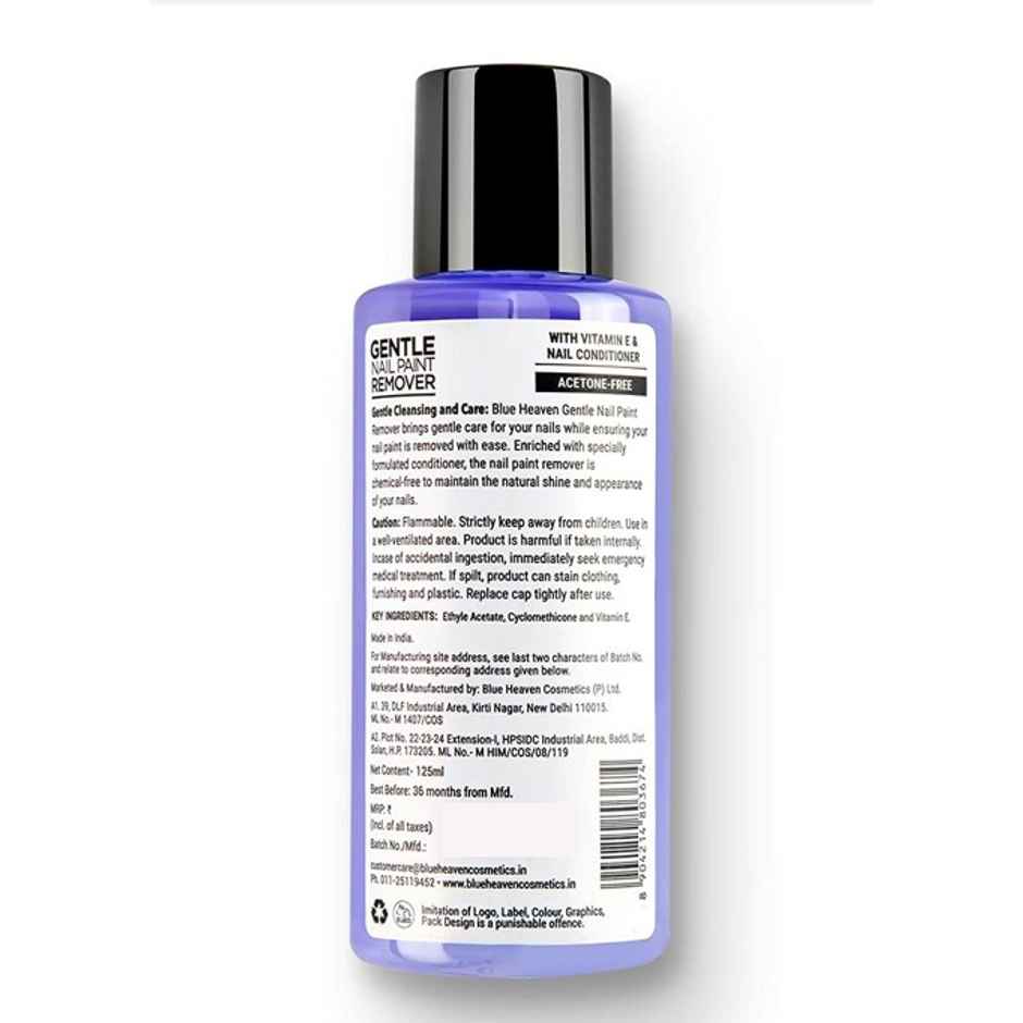 Blue Heaven Gentle Nail Paint Remover