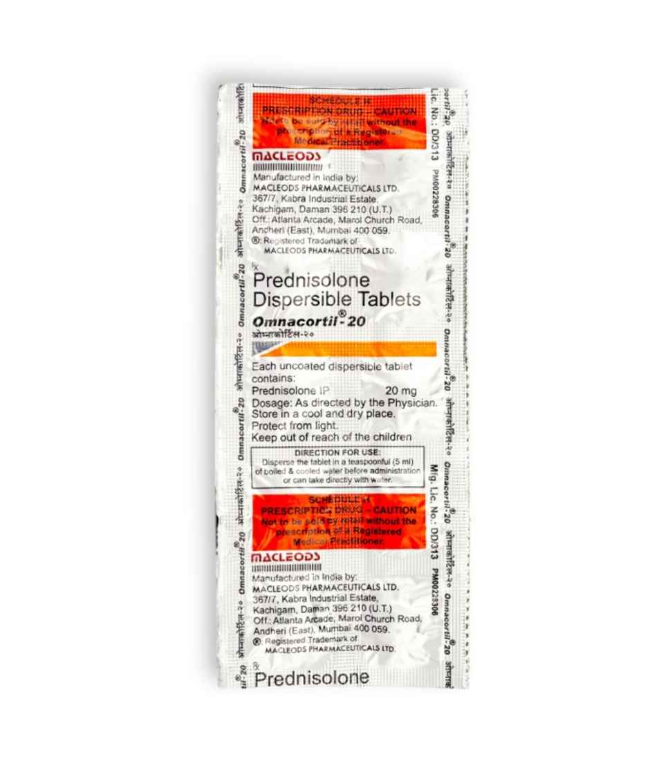 Omnacortil-20 Tablet DT