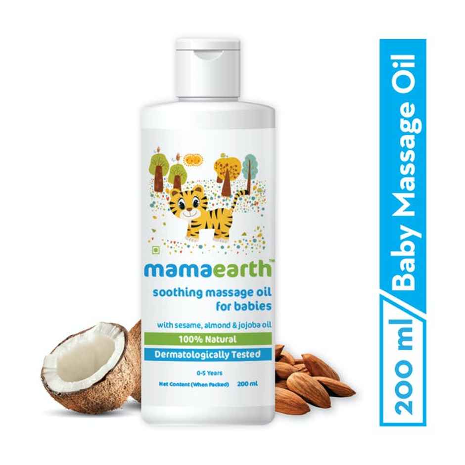 Mamaearth Soothing Baby Massage Oil, With Sesame, Almond & Jojoba Oil