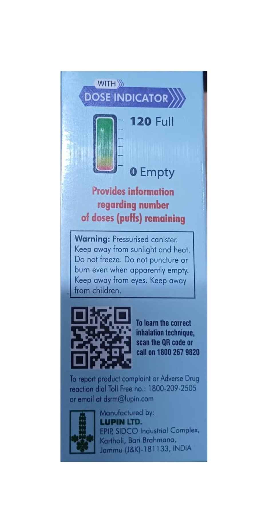 Esiflo 125 HFA Transhaler