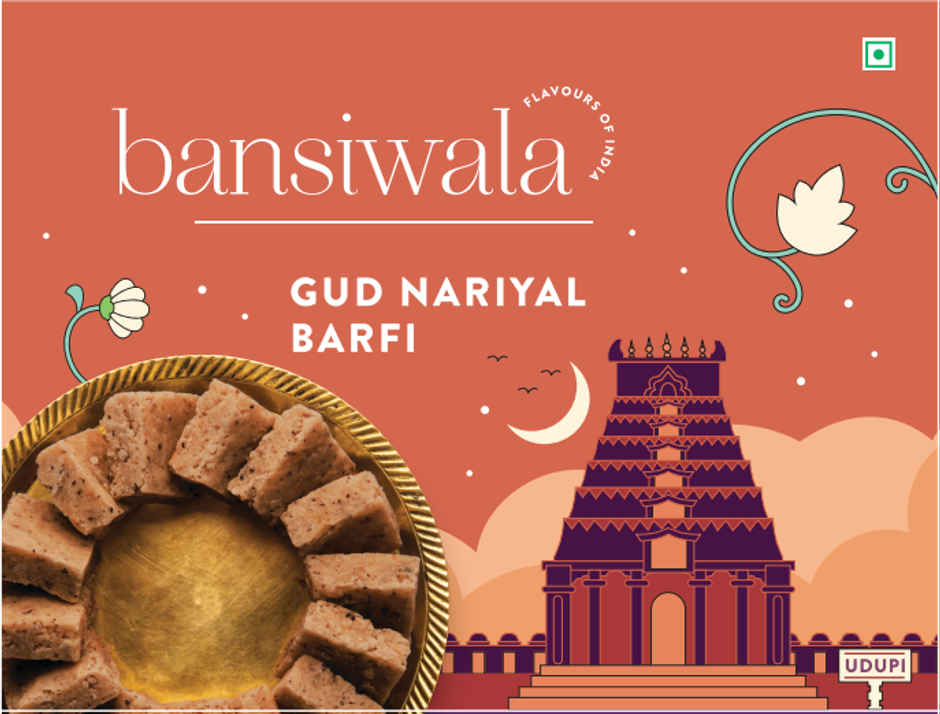 Gud Nariyal Barfi |Coconut Jaggery Burfi by Bansiwala