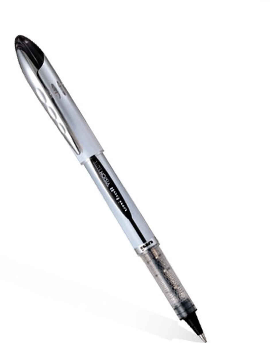 Uniball UB-200 Vision Elite Roller Pens, 0.8 mm Tip, Black Ink
