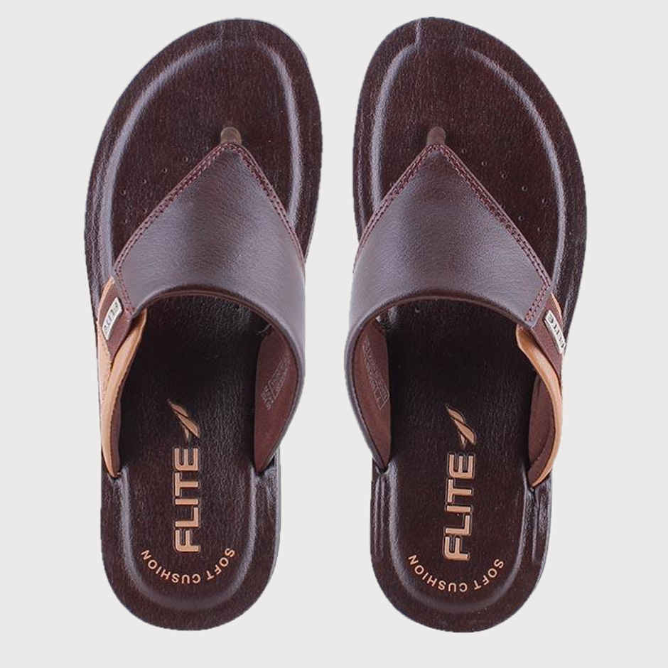 Flite Men's PUG-96 Slippers | Dark Brown | 10 UK