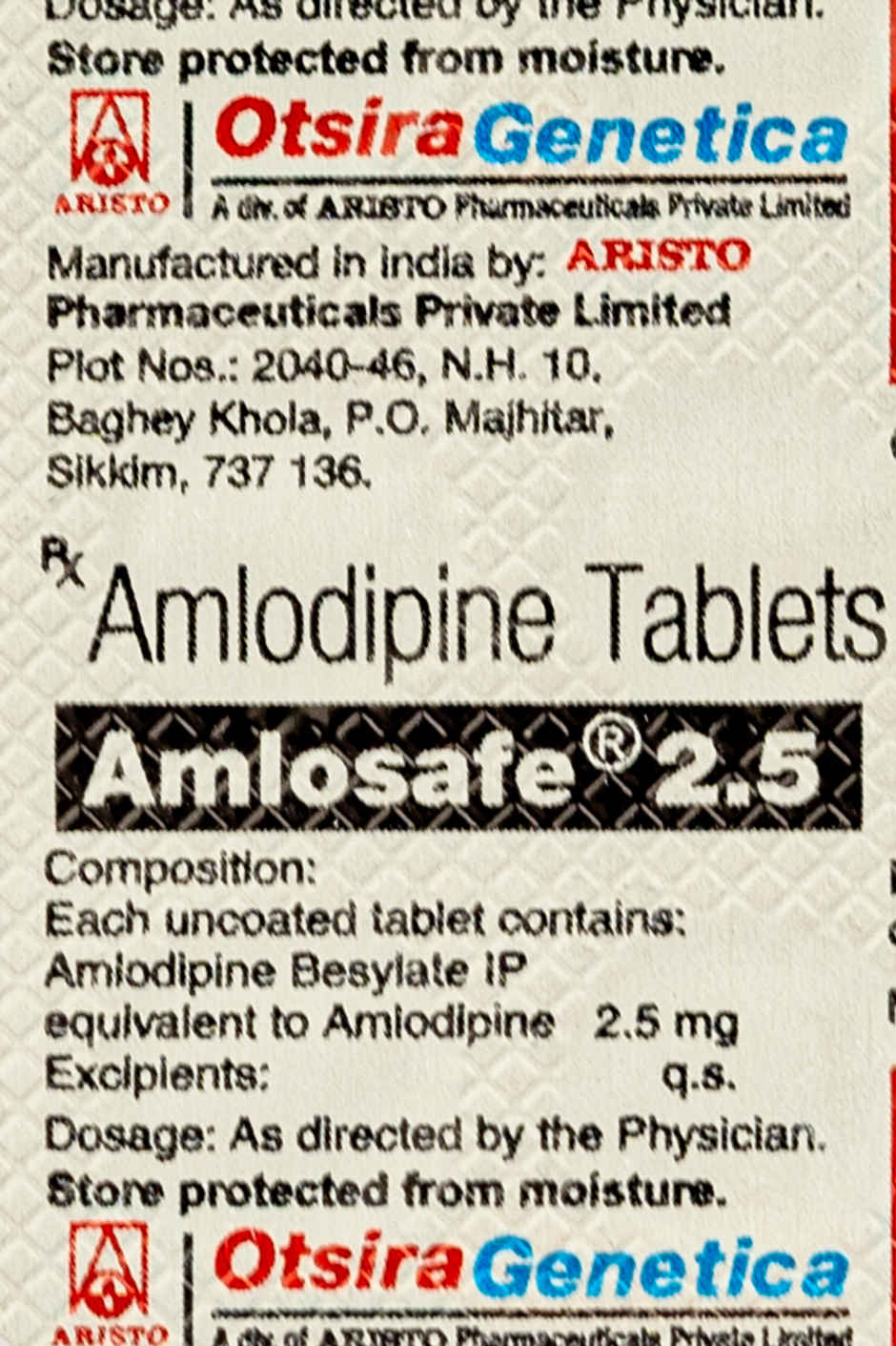 Amlosafe 2.5 Tablet