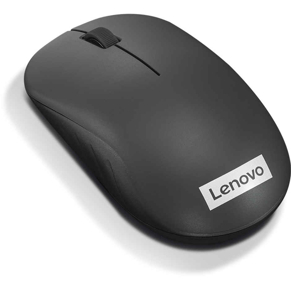 Lenovo 130 Wireless Compact Mouse, 1K DPI Optical sensor, 2.4GHz Wireless NanoUSB, 10m range, 3button(left,right,scroll) upto 3M left/right clicks, 10 month battery, Ambidextrous, Ergonomic GY51C12380