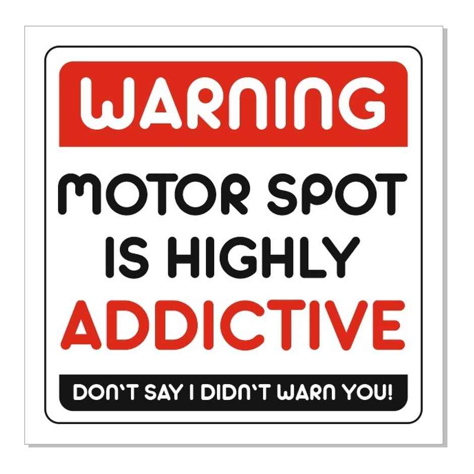 Samsidhi Auto Motor Sport Addictive Car Sticker
