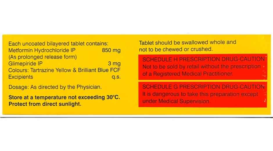 Glycomet-GP 3/850 Tablet PR