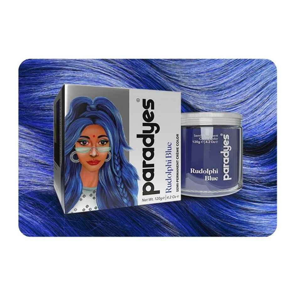 Paradyes Semi-Permanent Hair Colour Rudolphi Blue