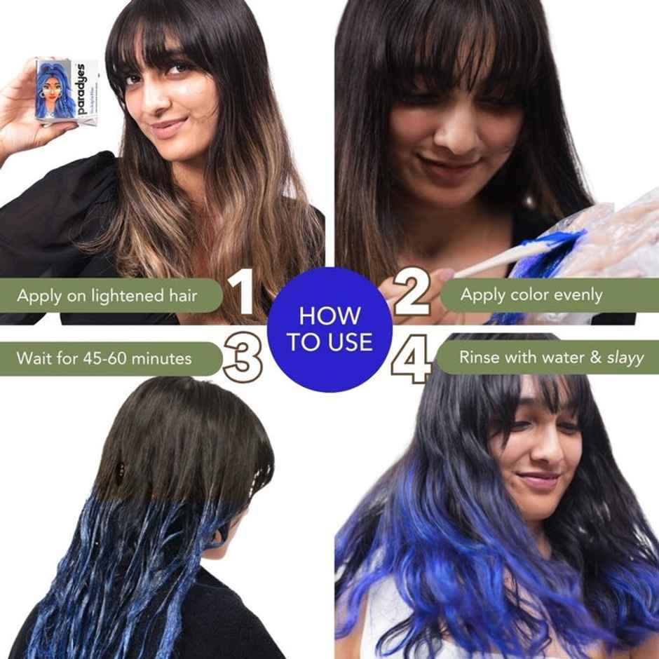 Paradyes Semi-Permanent Hair Colour Rudolphi Blue