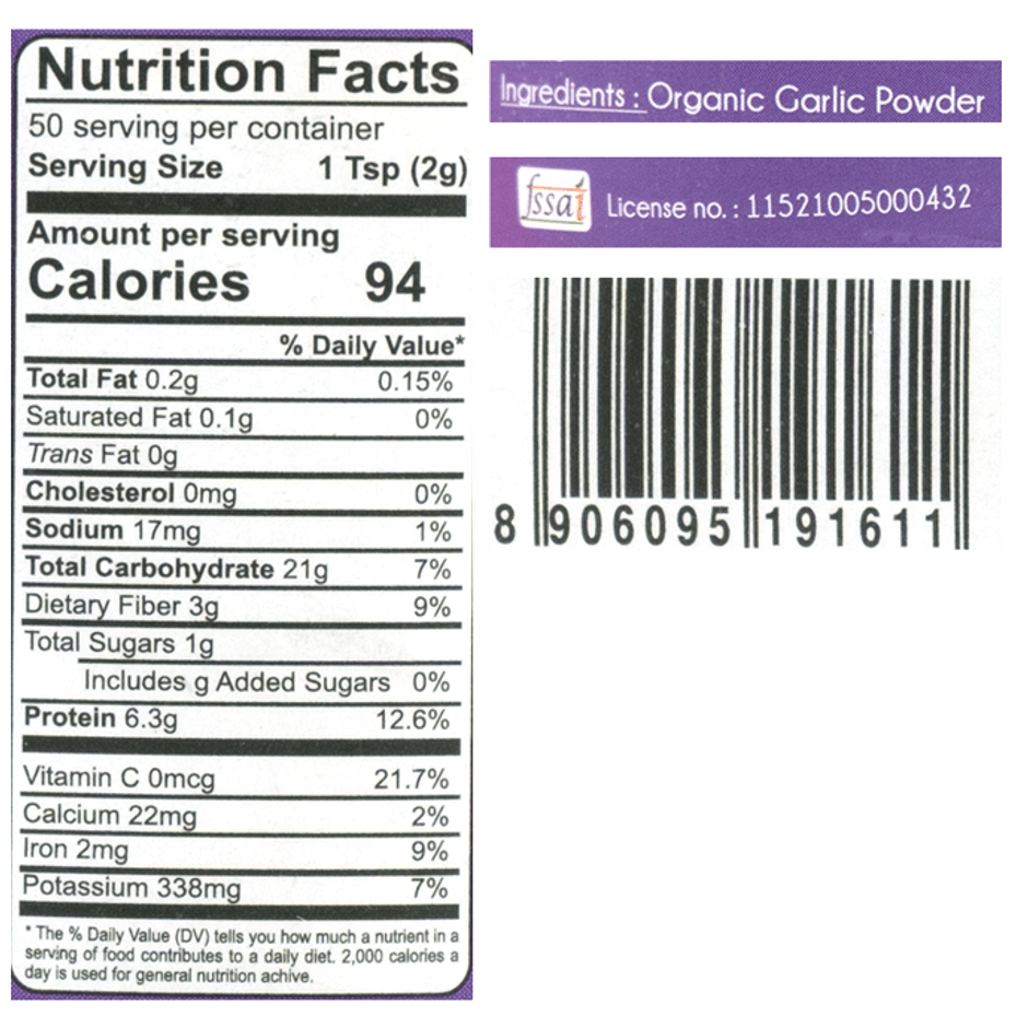 Praakritik Organic Garlic Powder