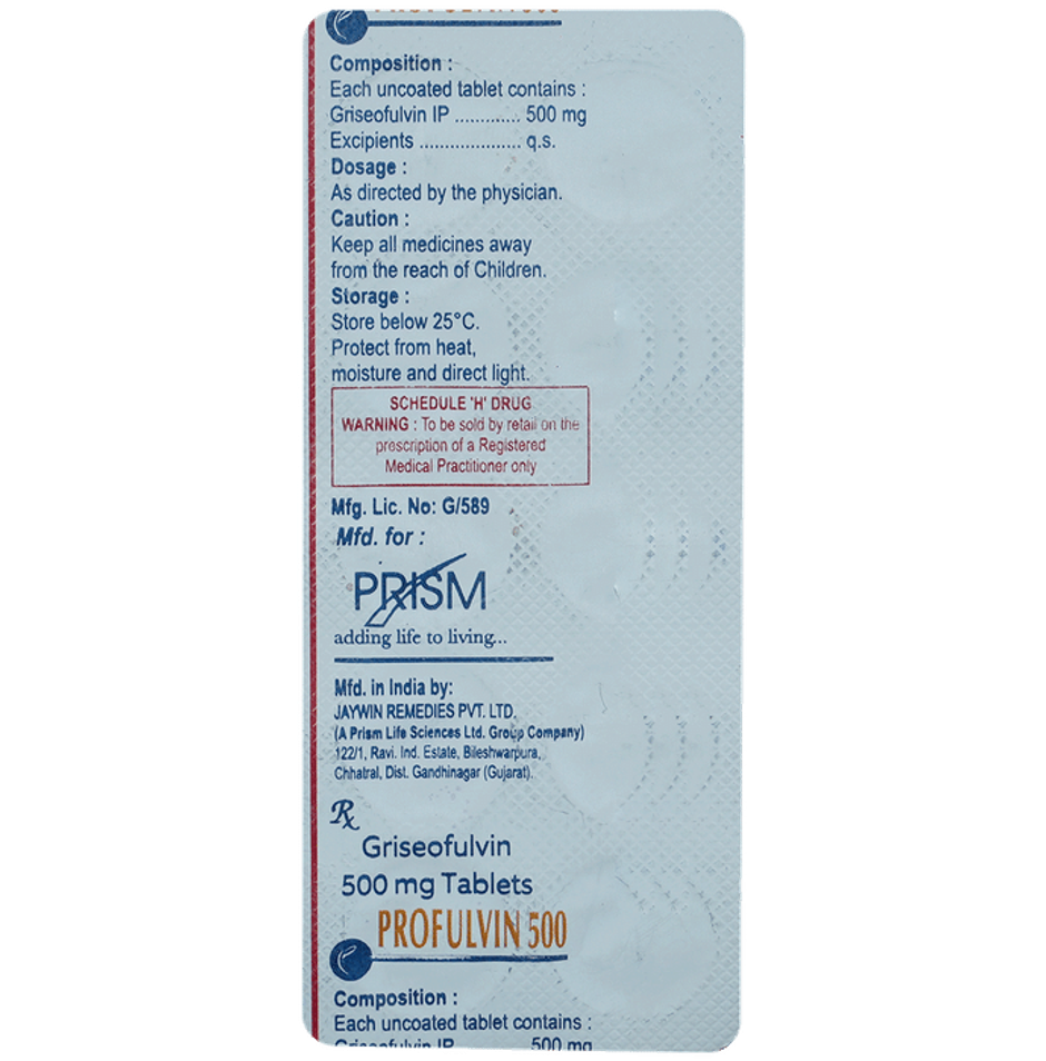 Profulvin 500 Tablet