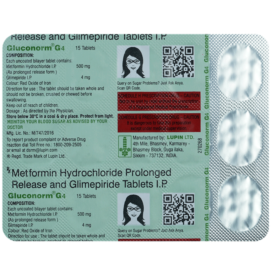 Gluconorm G 4 Tablet PR