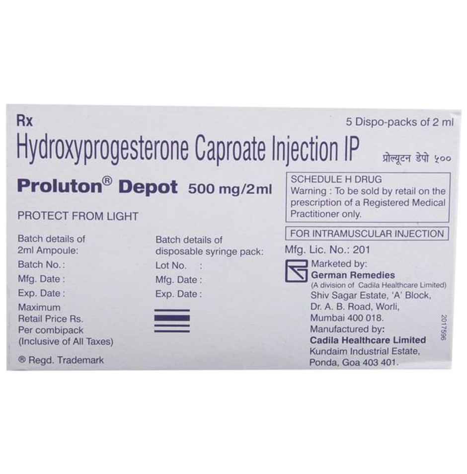 Proluton Depot 500mg/2ml Injection