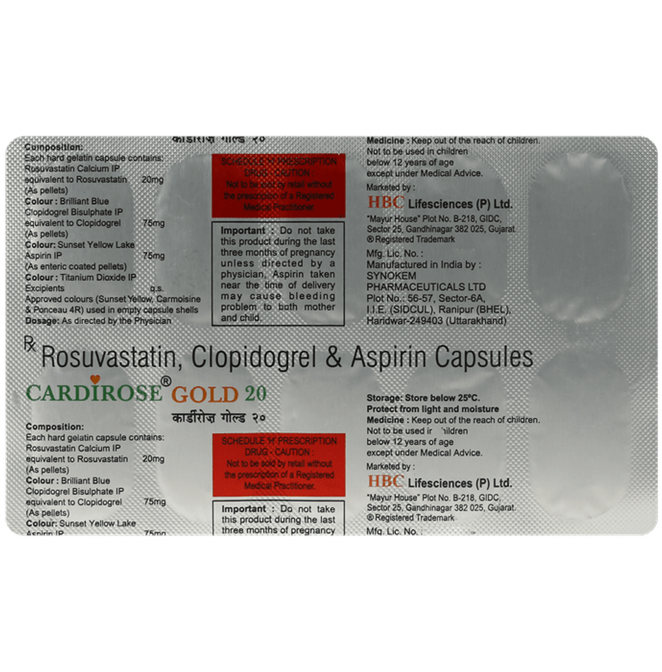 Cardirose Gold 20 Capsule