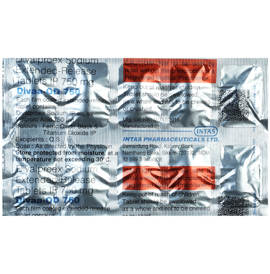 Divaa-OD 750 Tablet ER