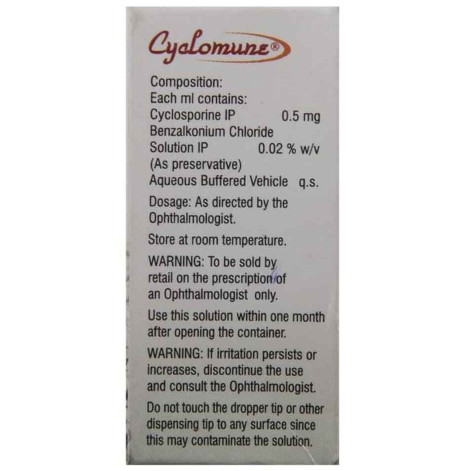 Cyclomune 0.05% Sterile Eye Drop