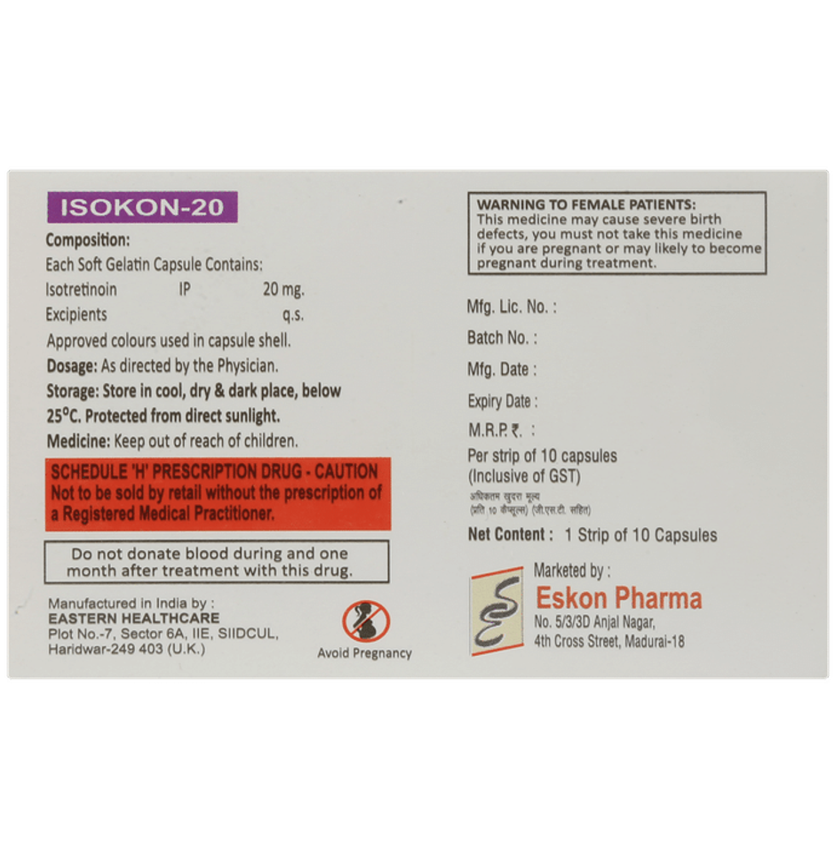 Isokon-20 Capsule