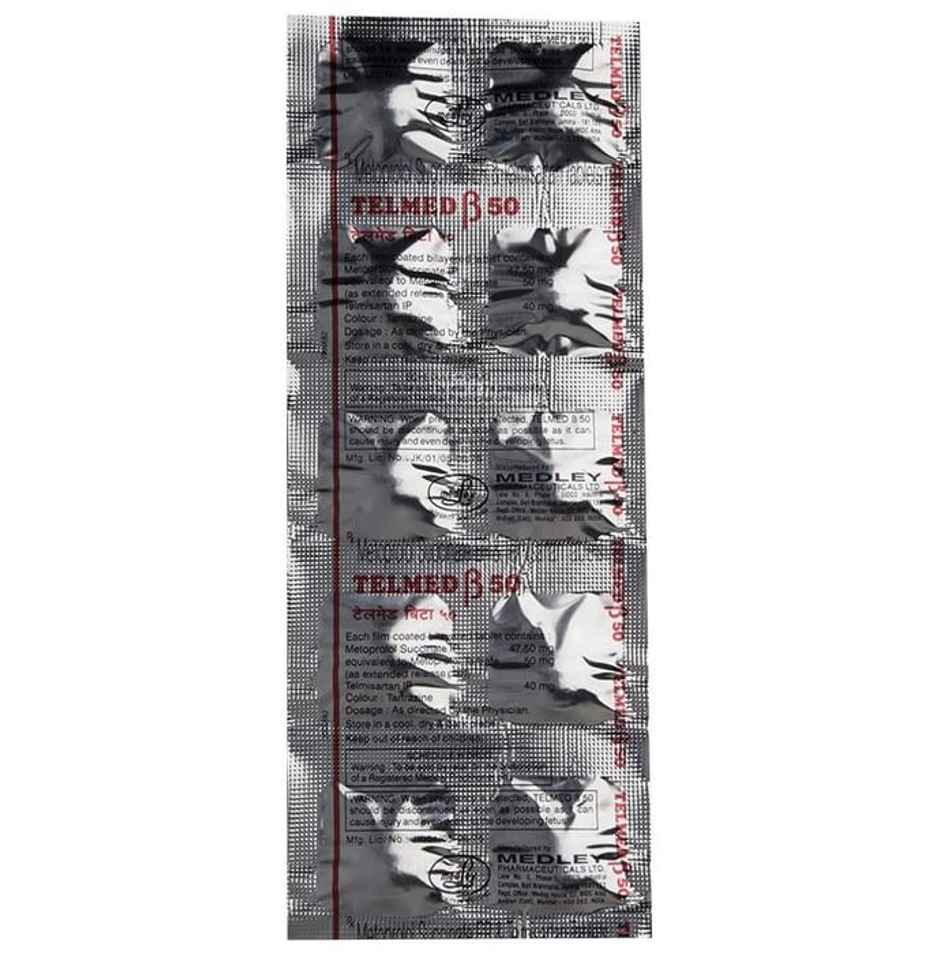 Telmed Beta 50 Tablet ER