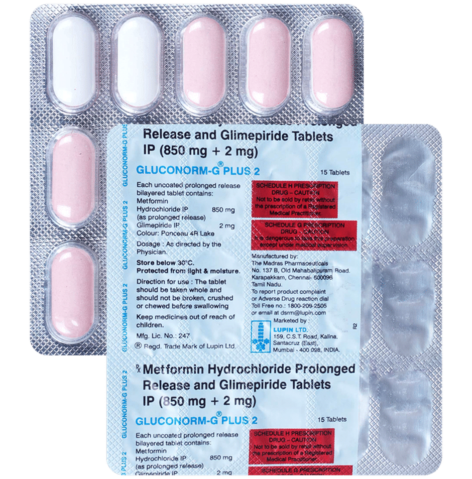 Gluconorm-G Plus 2 Tablet PR
