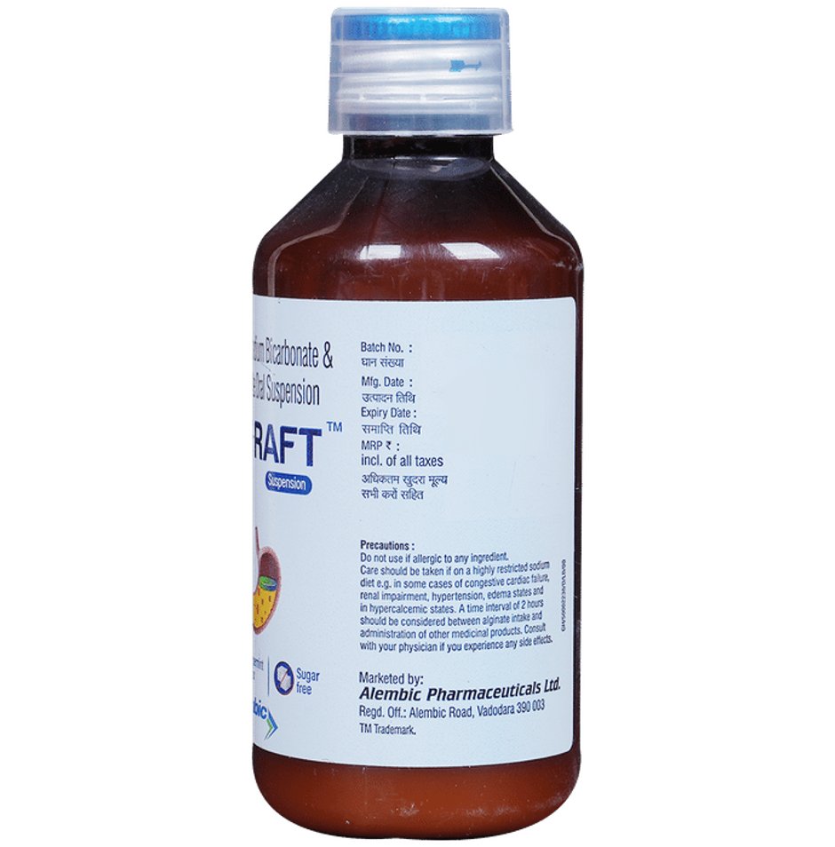 Ulge-Raft Peppermint Flavour Sugar Free Oral Suspension