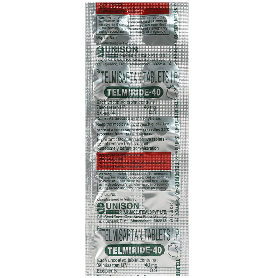 Telmiride-40 Tablet