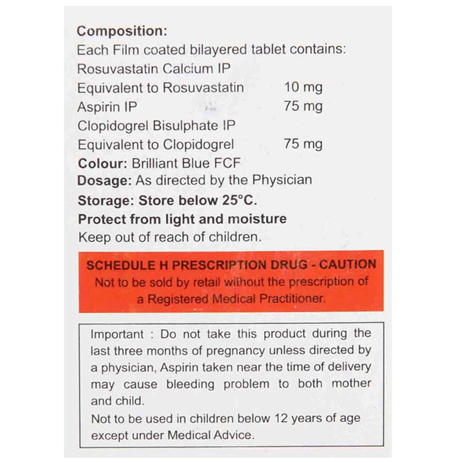 Rosutor Gold 10/75 Tablet