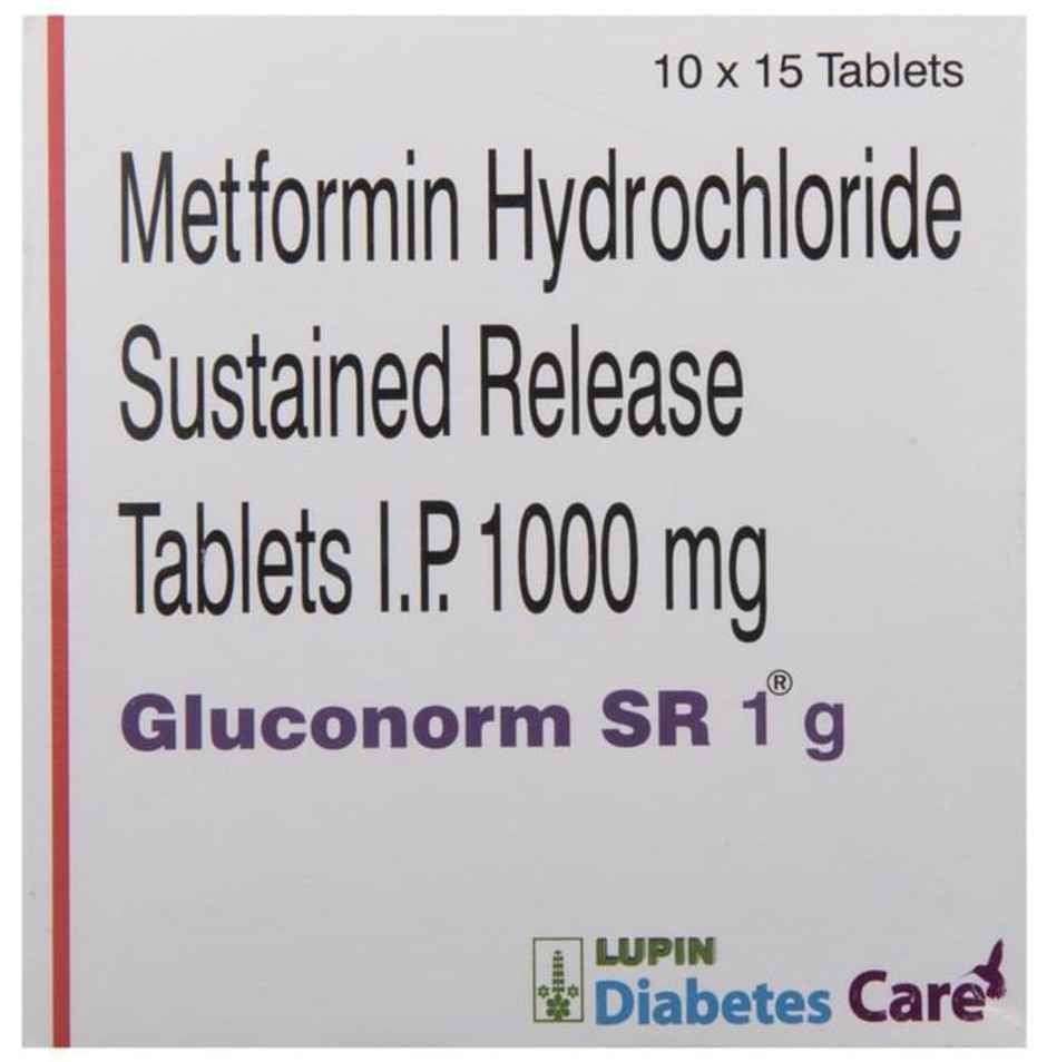 Gluconorm SR 1g Tablet