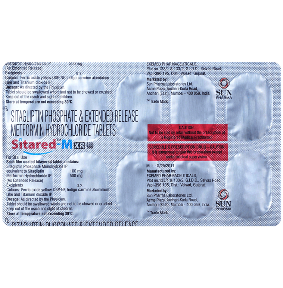 Sitared-M XR 100/500 Tablet
