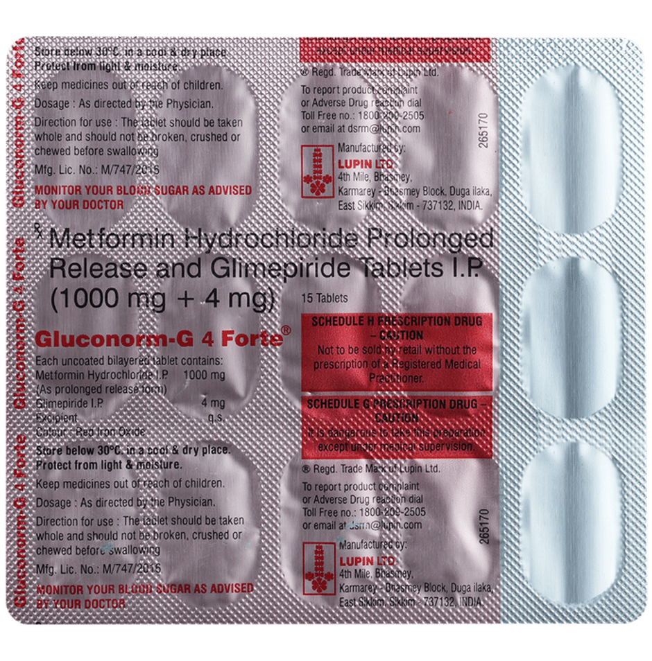 Gluconorm-G 4 Forte Tablet PR