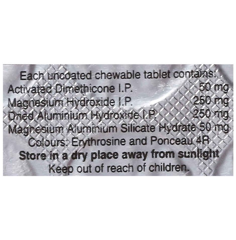 Gelusil MPS Original Mint Flavour Chewable Tablet