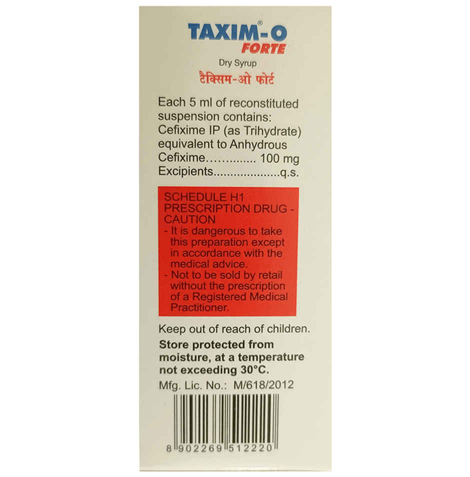 Taxim-O Forte Dry Syrup