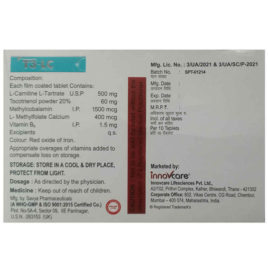 Innovcare's New T3-LC Tablet