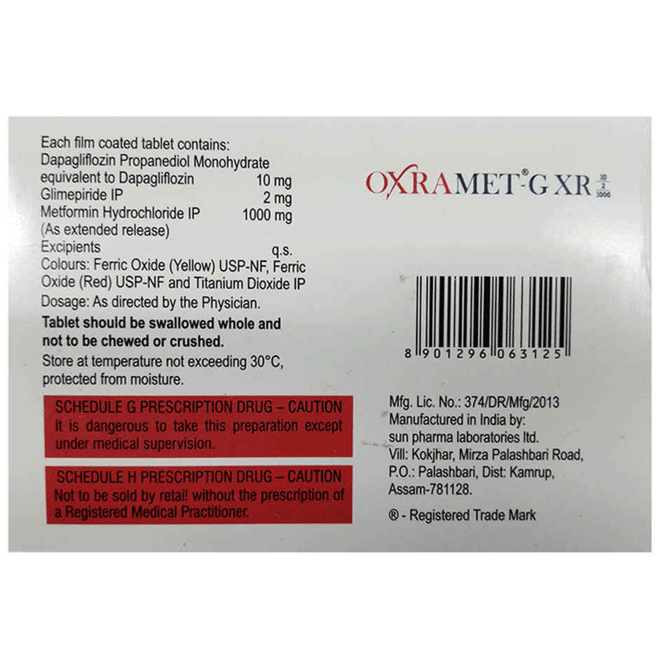Oxramet-G XR 10/2/1000 Tablet