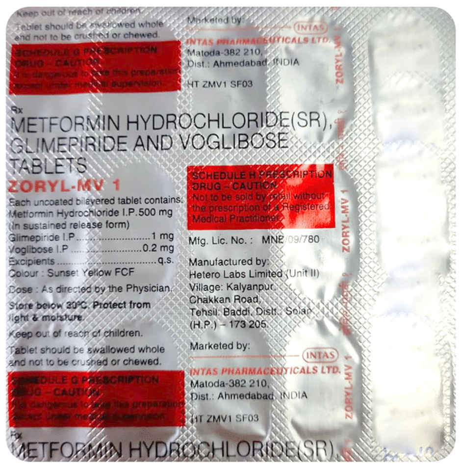 Zoryl-MV 1 Tablet SR