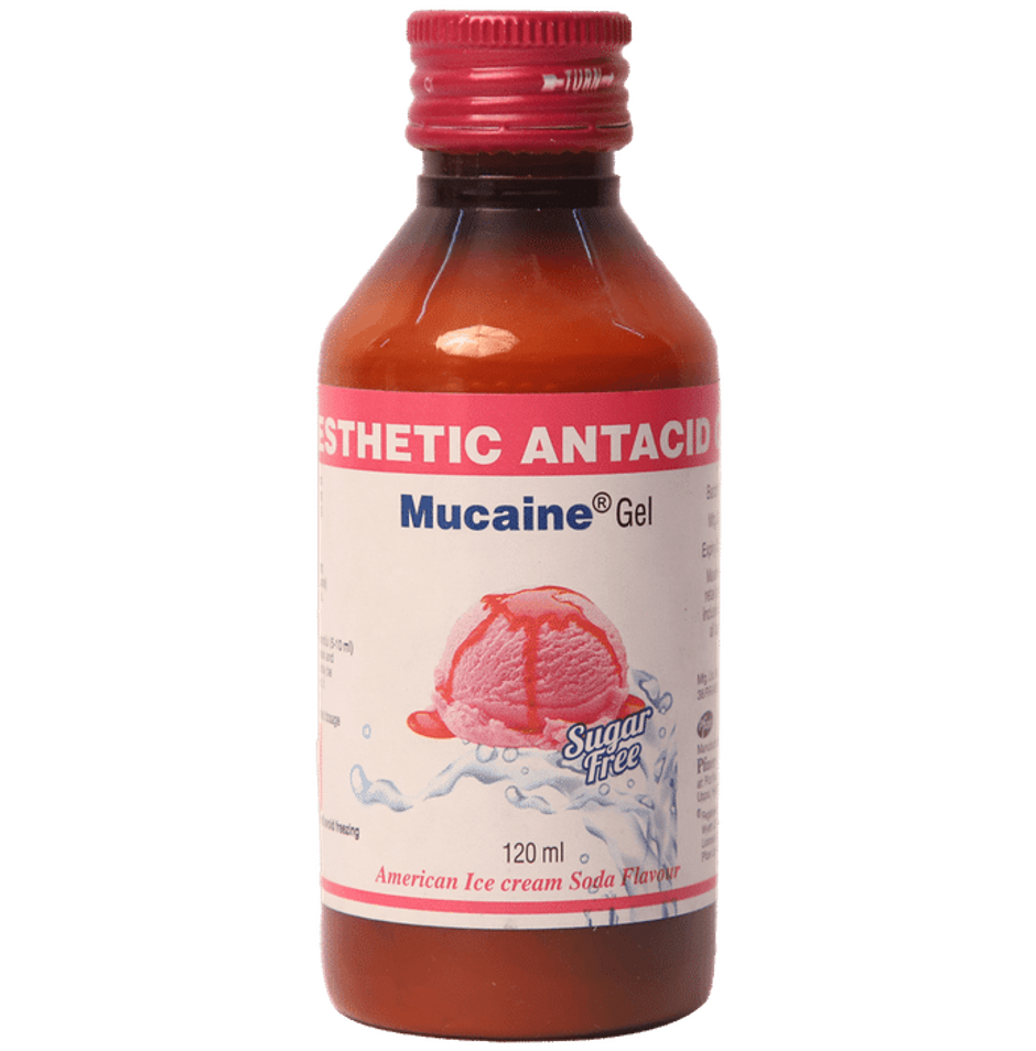 Mucaine American Ice Cream Soda Flavour Sugar Free Gel