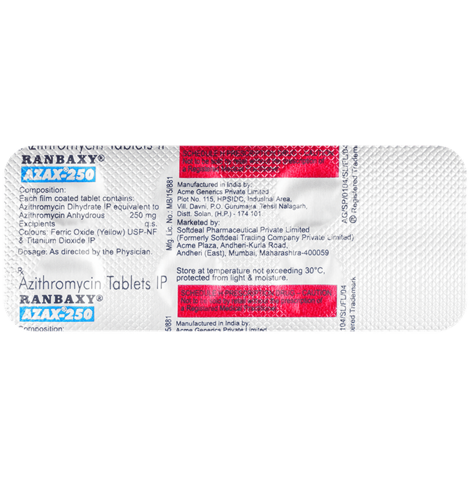 Azax-250 Tablet