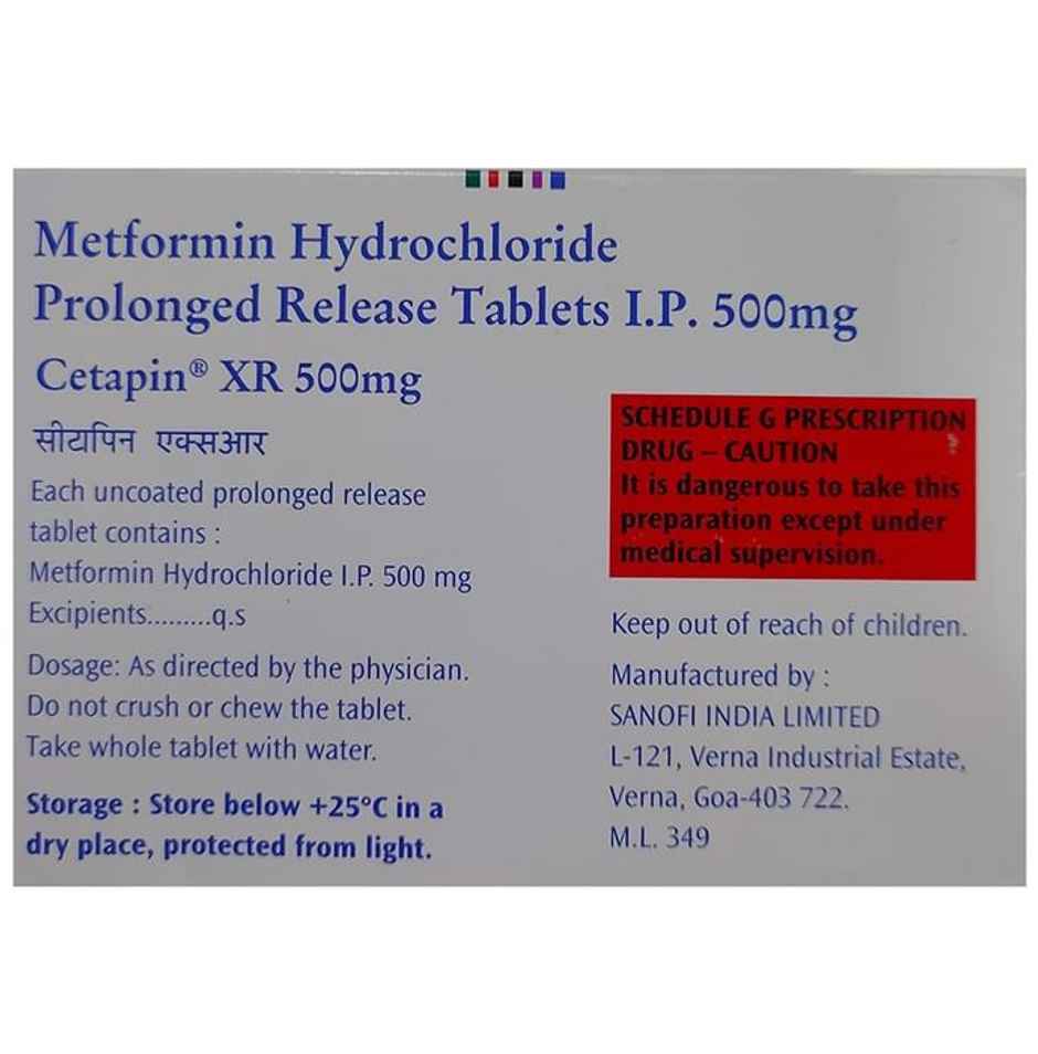 Cetapin XR 500mg Tablet PR