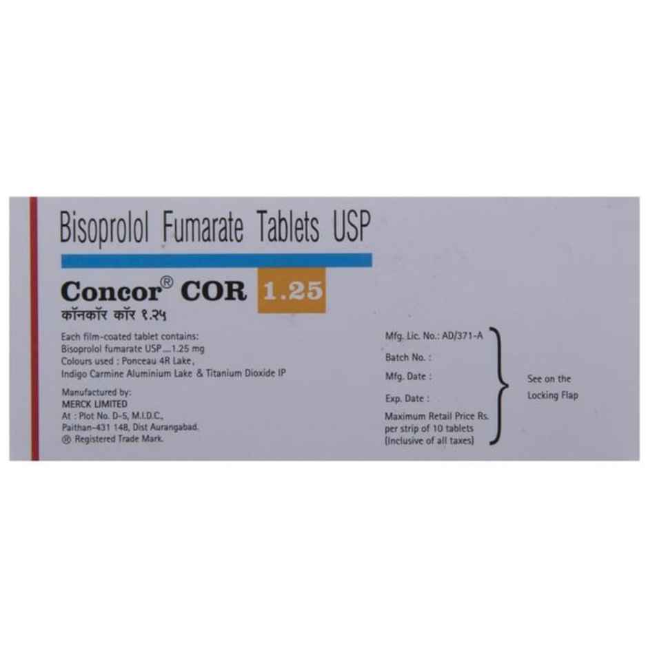 Concor COR 1.25 Tablet