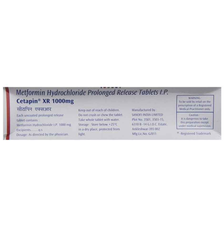 Cetapin XR 1000mg Tablet