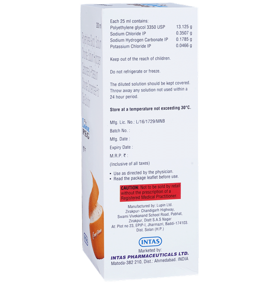 Looz Peg Orange Flavour Oral Solution