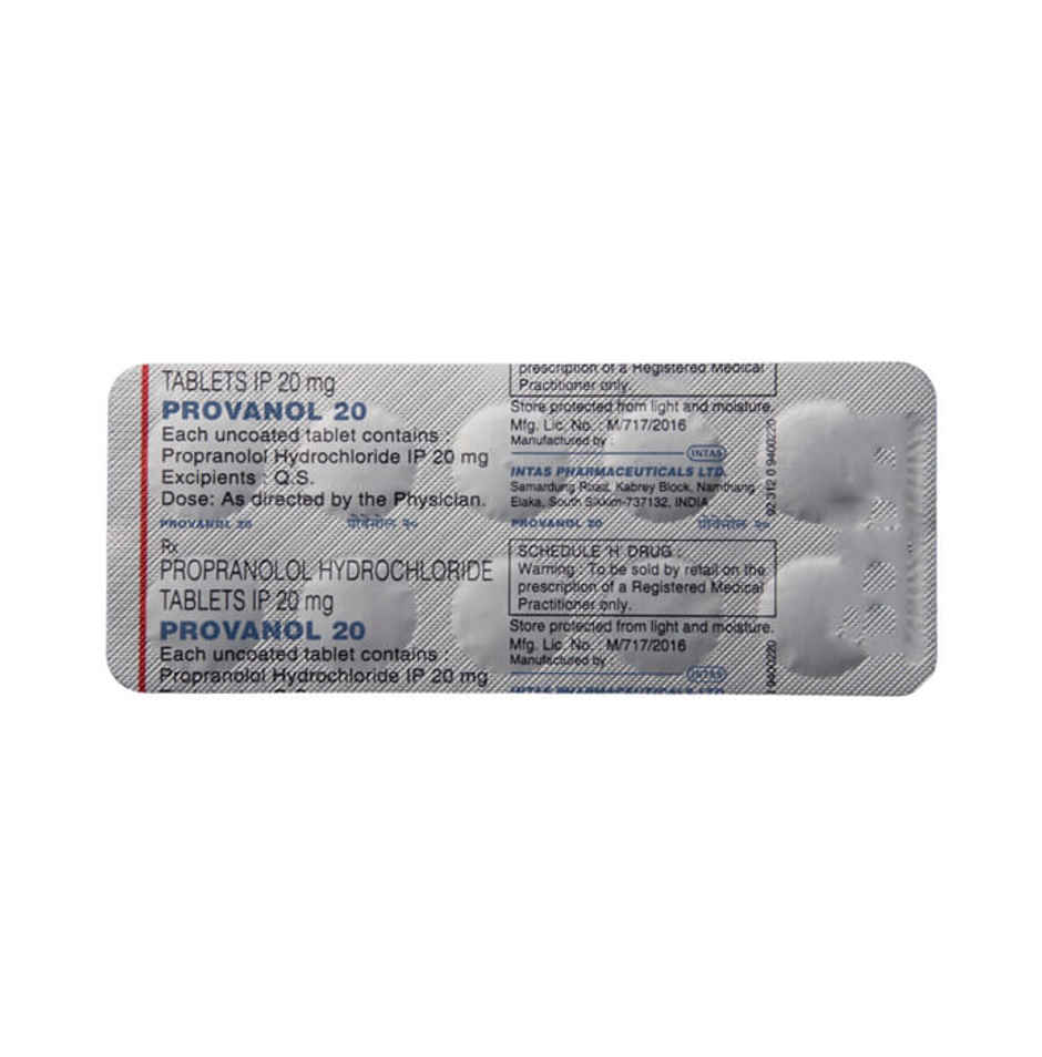 Provanol 20 Tablet