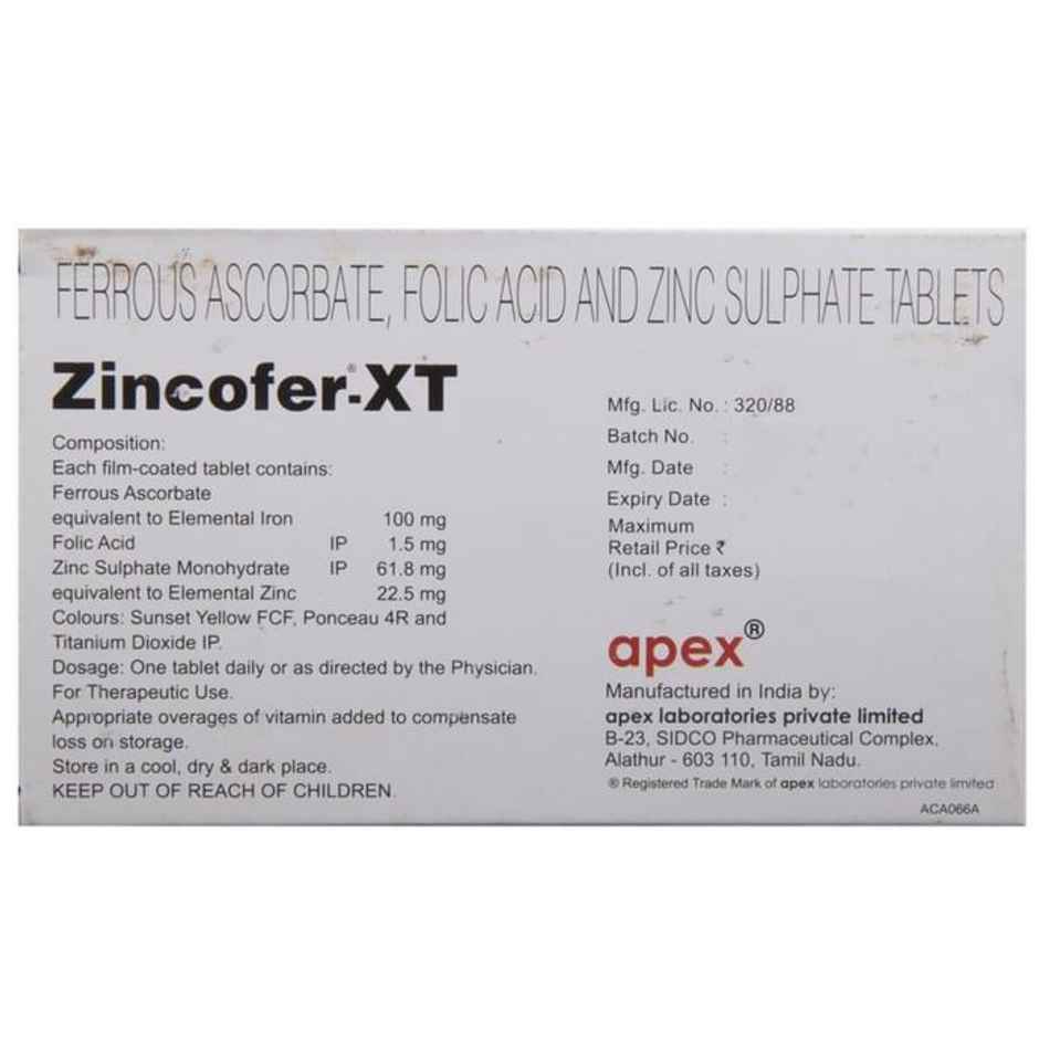 Zincofer-XT Tablet