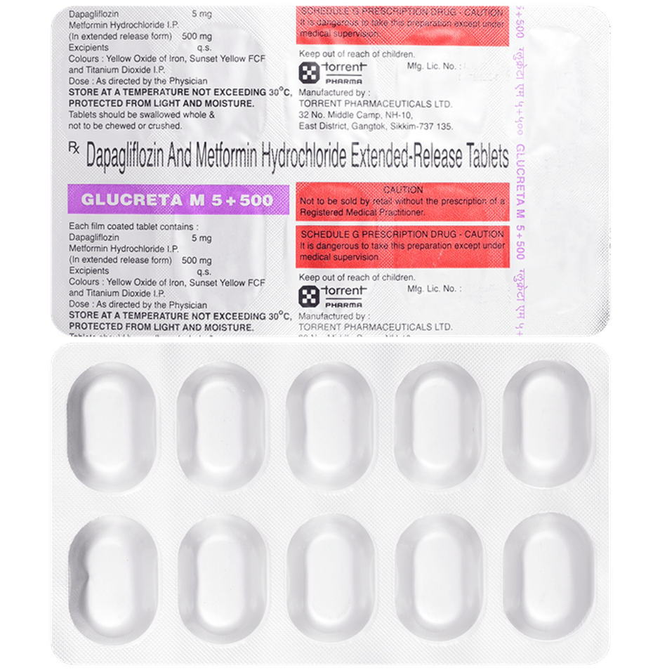 Glucreta M 5+500 Tablet ER