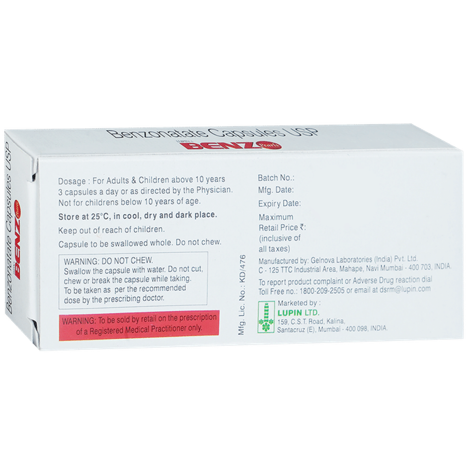 Lupin's Benz Pearls Soft Gelatin Capsule