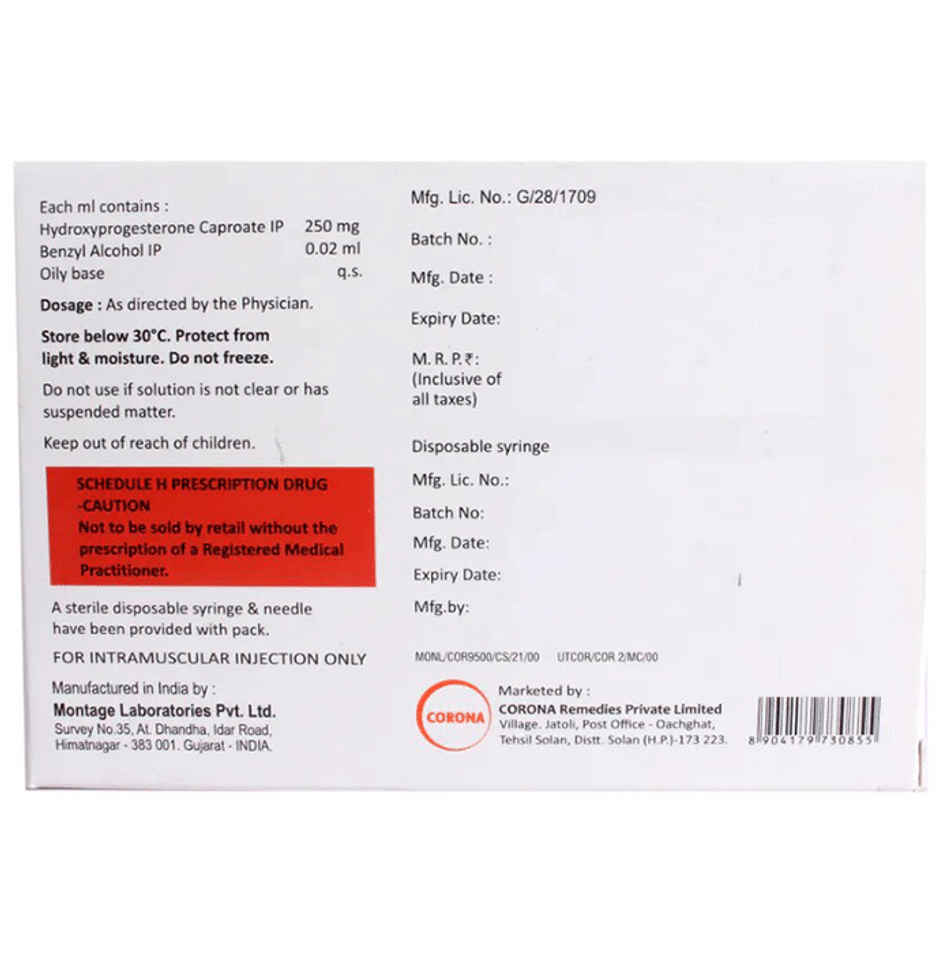 Cor-9 500mg/2ml Injection