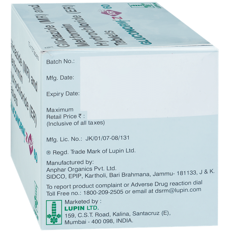 Gluconorm-Z XR 60 Tablet