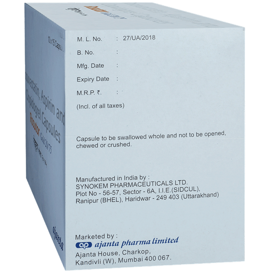 Rosutor Gold 20/75 Capsule