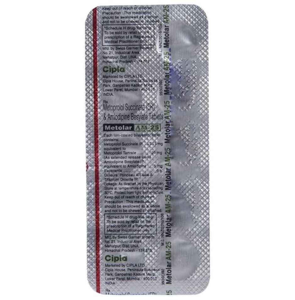 Metolar AM-25 Tablet ER